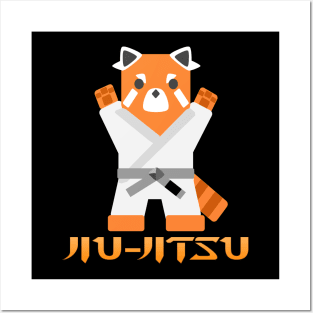 Jiu Jitsu Panda -Gray Belt- Posters and Art